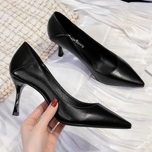 Spring new professional high-heeled women with thin heel pointed shallow mouth s